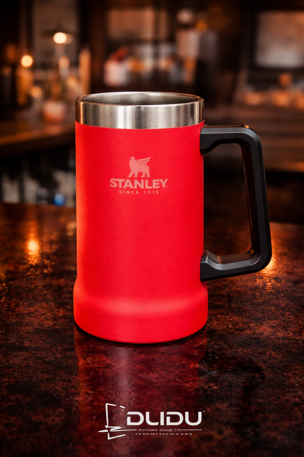Caneca Térmica para Cerveja 709ml com Alça – Aço Inox Premium - miniatura 6